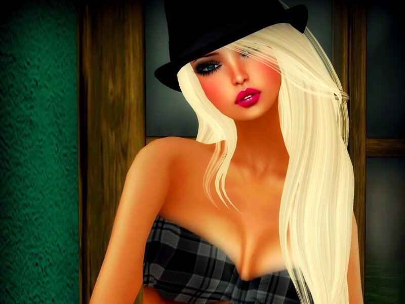 blonde woman in hat