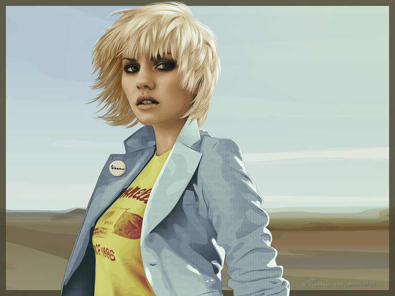 blonde woman in jacket