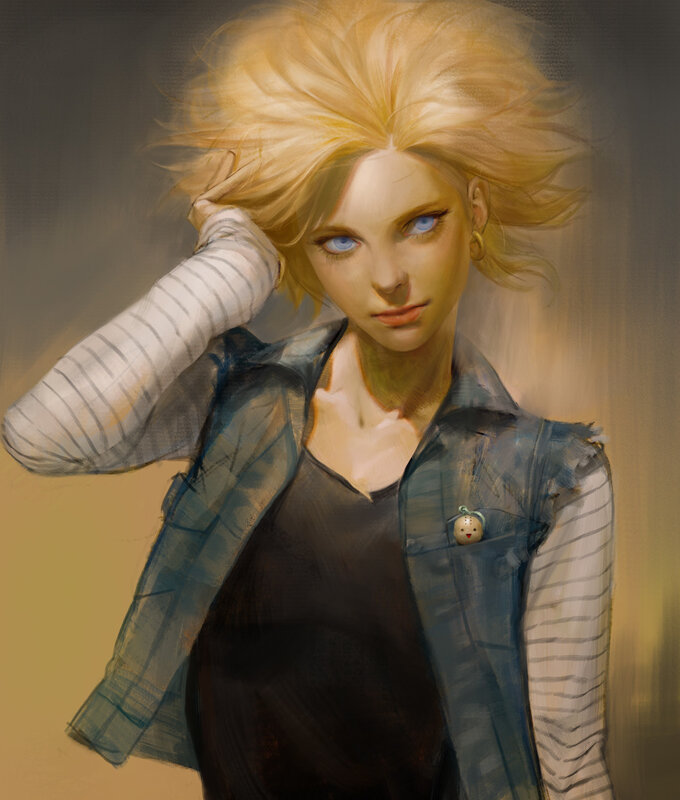 Blonde Woman in Jacket — Yellow
