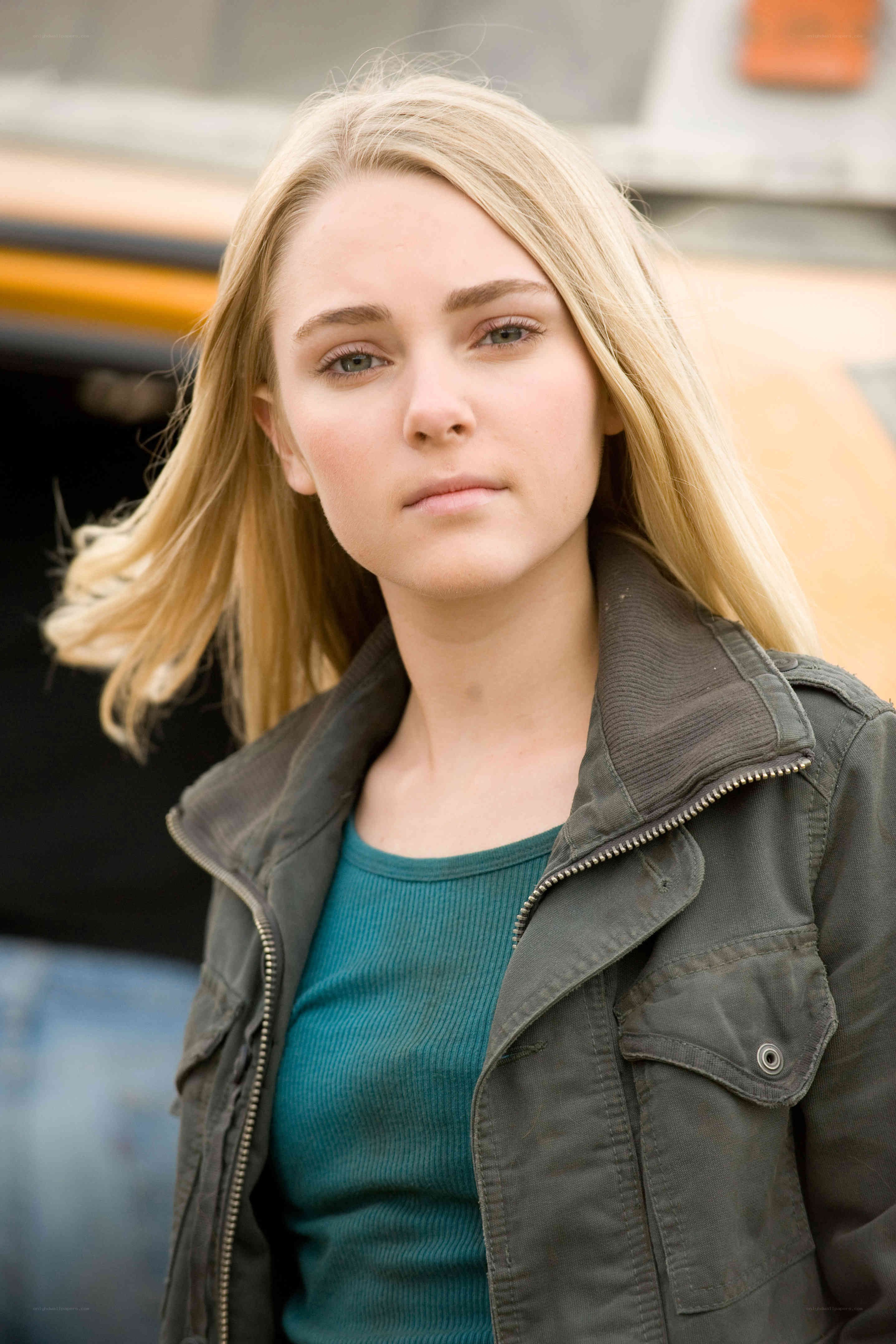 blonde woman in jacket