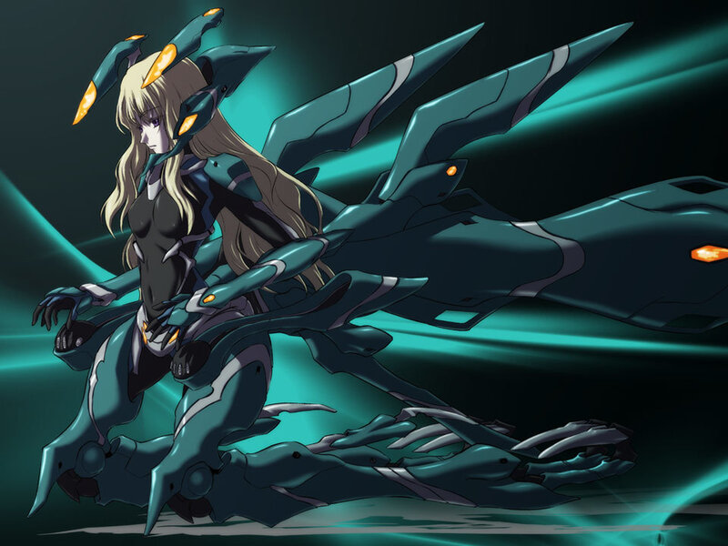 Blonde Woman in Mech Suit