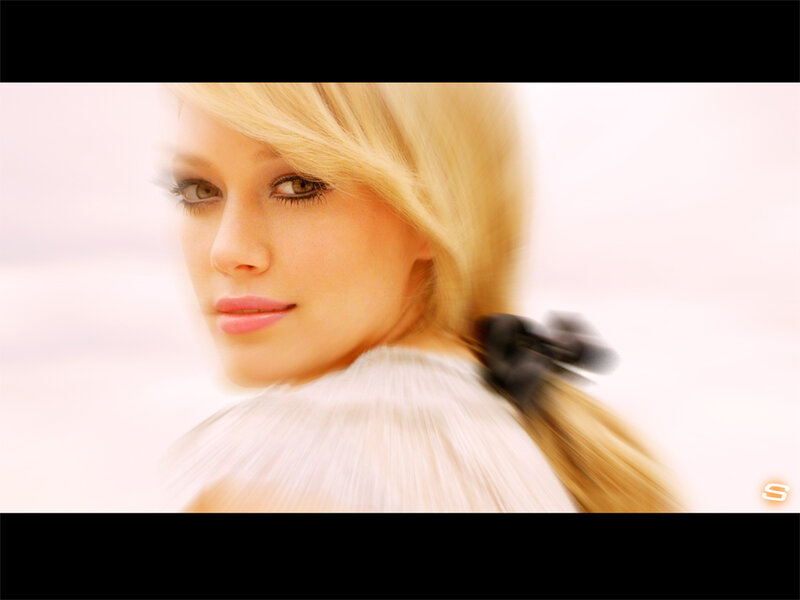 blonde woman in motion