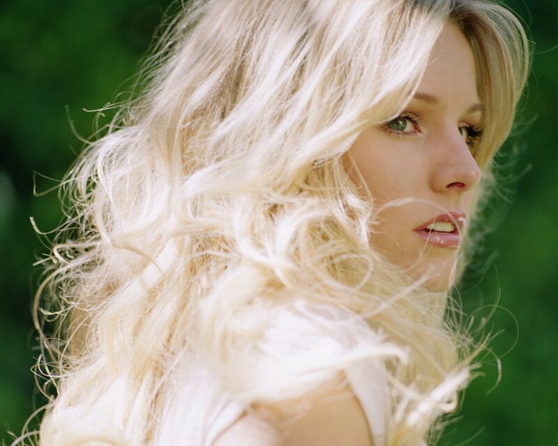 blonde woman in nature