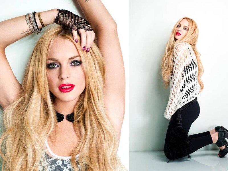Blonde Woman in Photoshoot