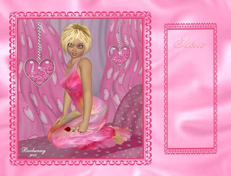 Blonde Woman in Pink Dress — Dreamy