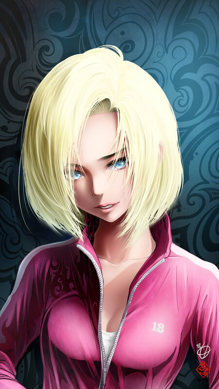 Blonde Woman in Pink Jacket — Dramatic