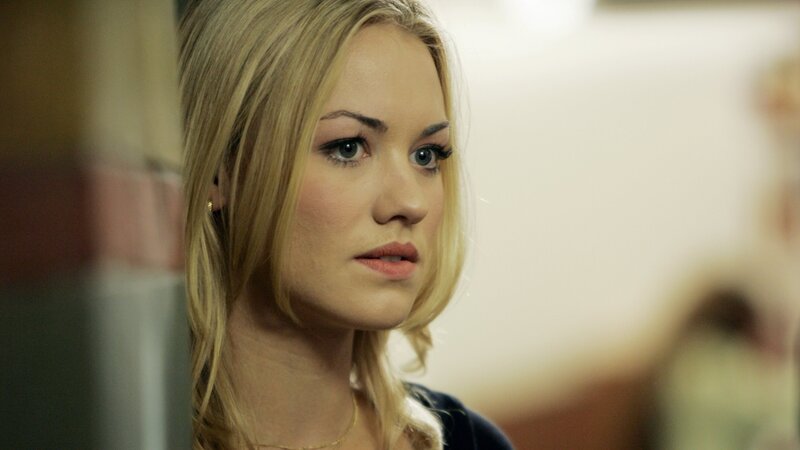 Blonde Woman in Profile — Serious