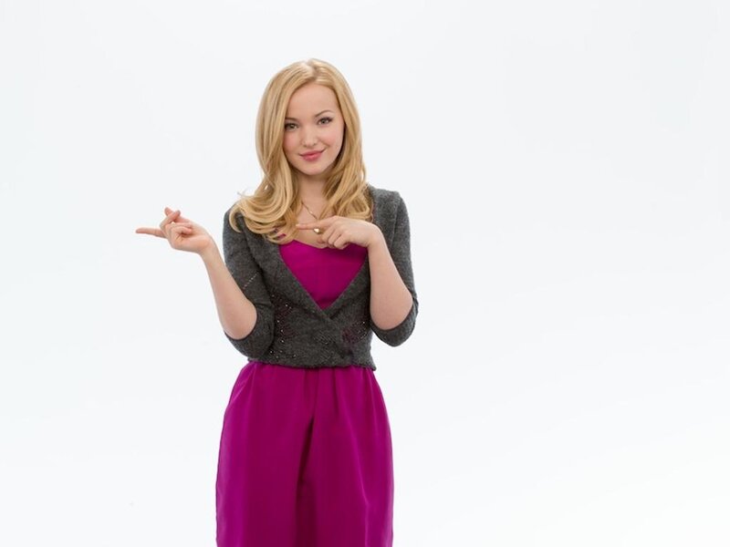 Blonde Woman in Purple Dress — Neutral