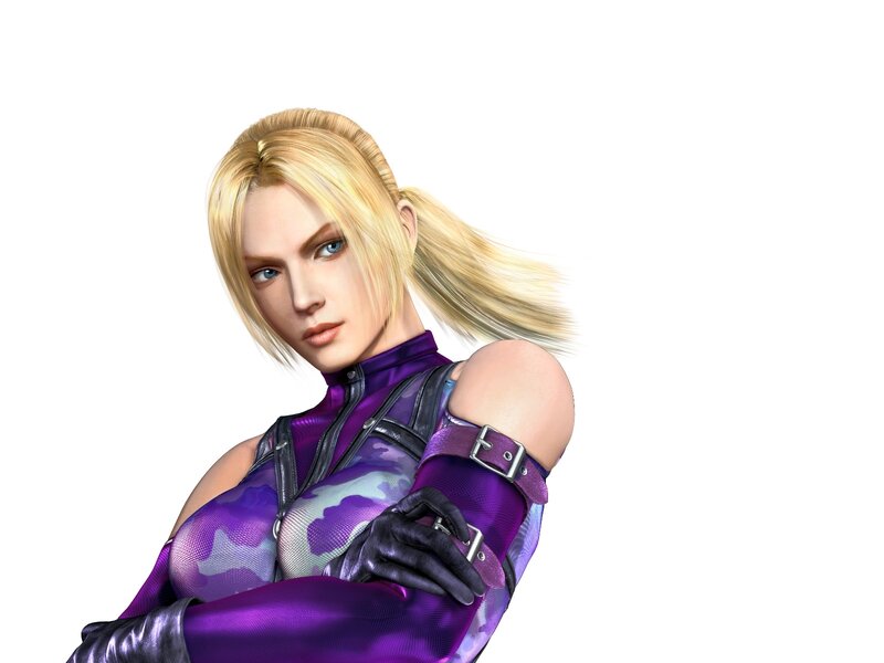 Blonde Woman in Purple Suit — Confident, 3d Render, Purple Suit