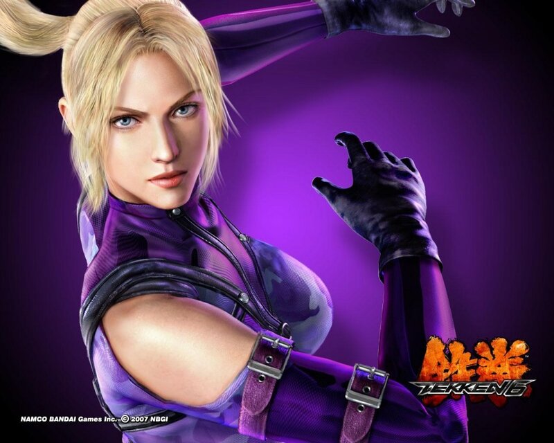 Blonde Woman in Purple Suit — Dramatic, 3d Render, Gloves