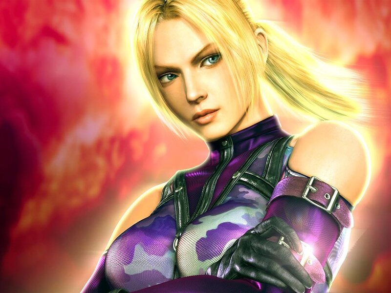 Blonde Woman in Purple Suit — Dramatic