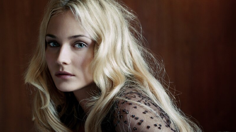 blonde woman in sheer top