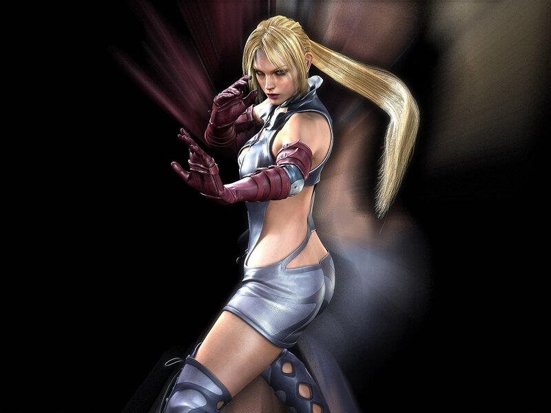 Blonde Woman in Silver Outfit — Dramatic, 3d Render