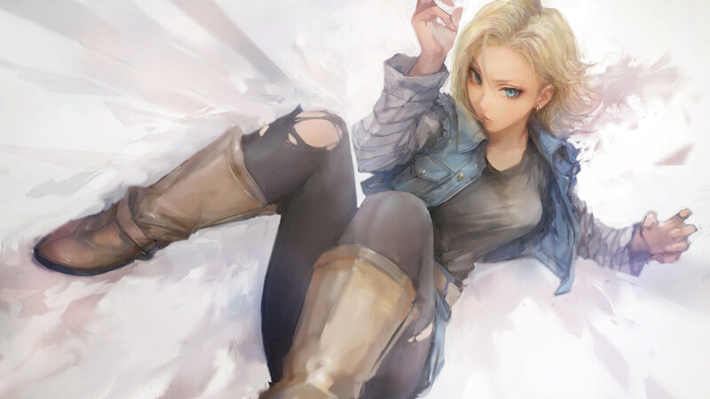 Blonde Woman in Snow — White, Dramatic