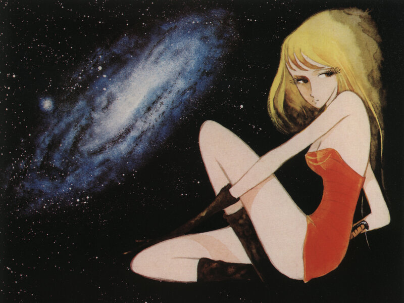 Blonde Woman in Space — Black
