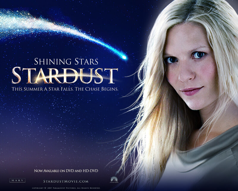 Blonde Woman in Starry Sky