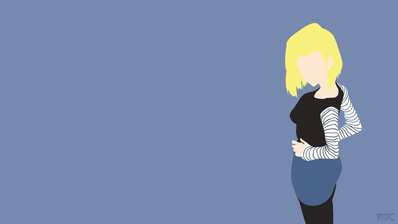 Blonde Woman in Striped Shirt — Blue, Neutral