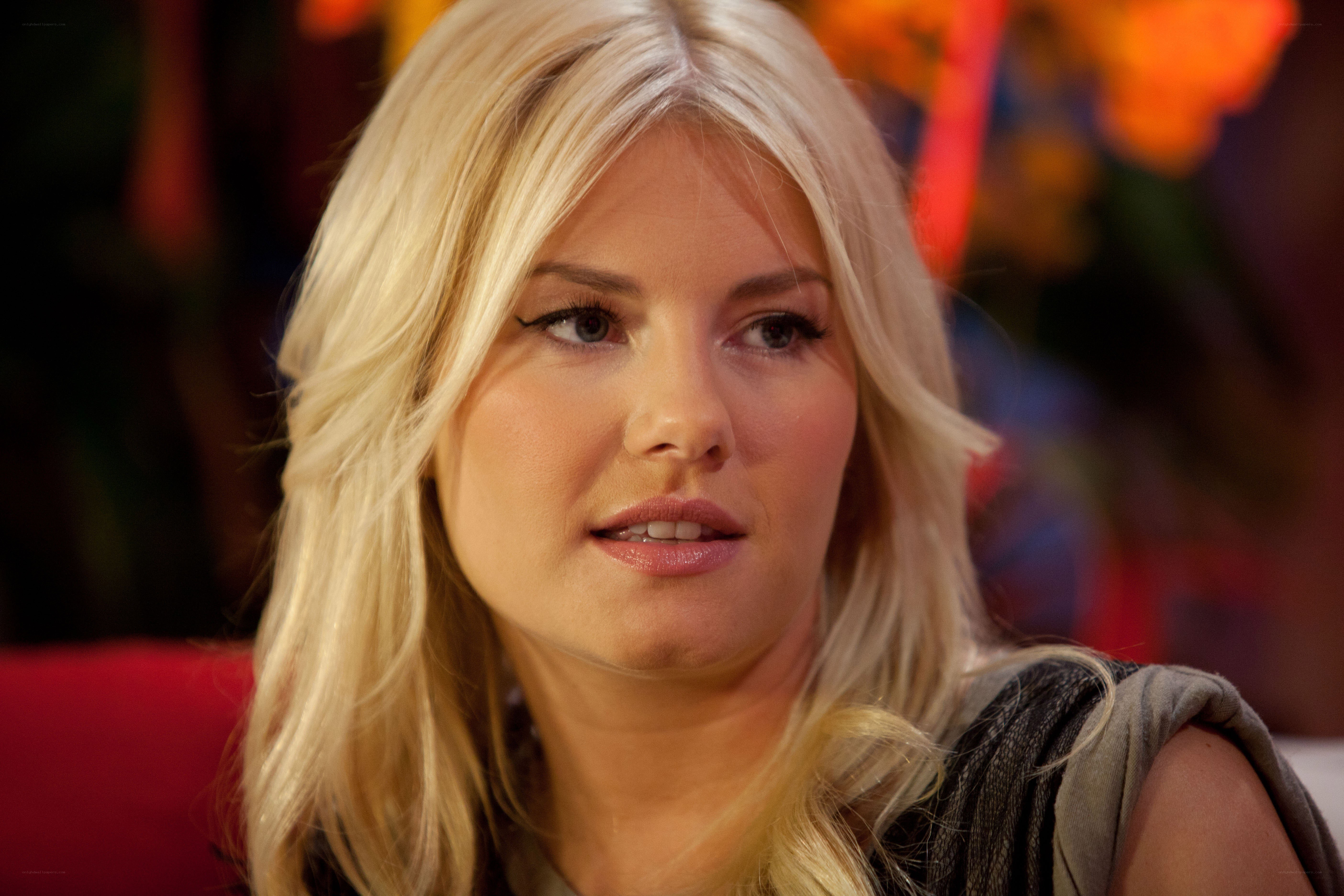 blonde woman in studio