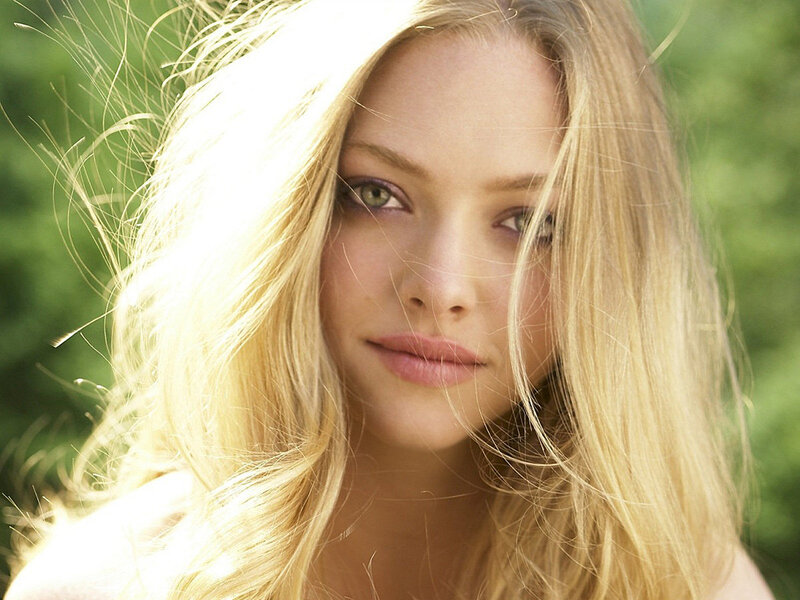 blonde woman in sunlight