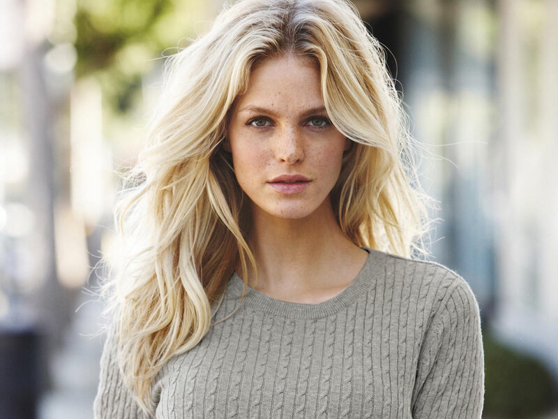 blonde woman in sweater