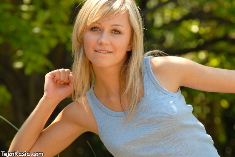 blonde woman in tank top