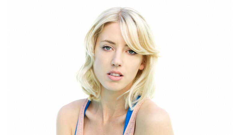 blonde woman in tank top