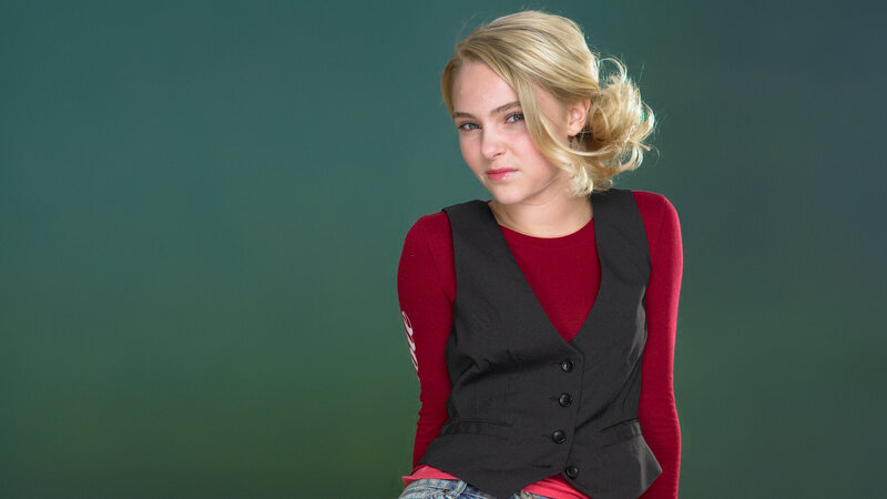 Blonde Woman in Vest
