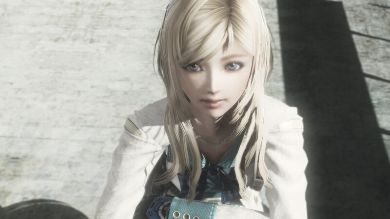 Blonde Woman in White Coat — Calm