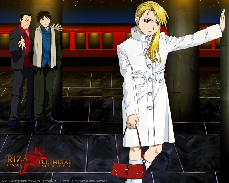 Blonde Woman in White Coat — Dramatic