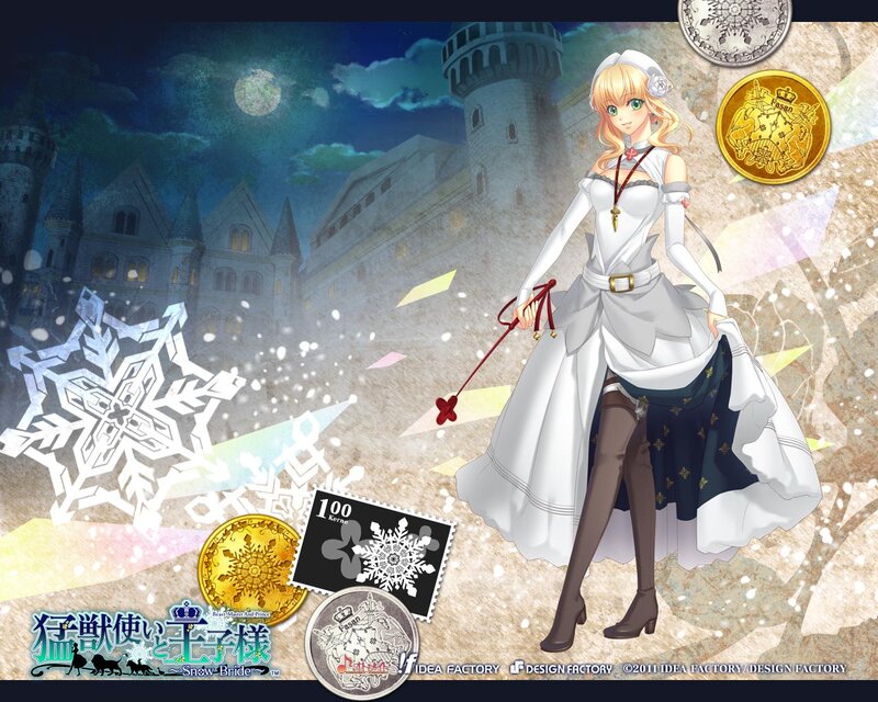Blonde Woman in White Dress — Fantasy