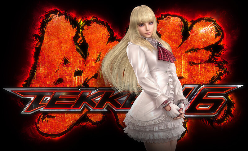Blonde Woman in White Dress — Red, Dramatic, 3d Render