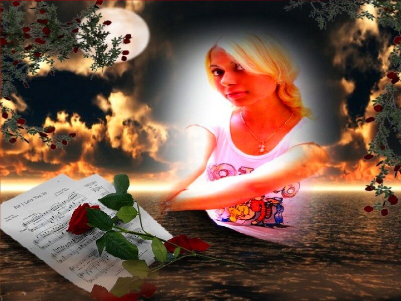 Blonde Woman in White Shirt — Dramatic