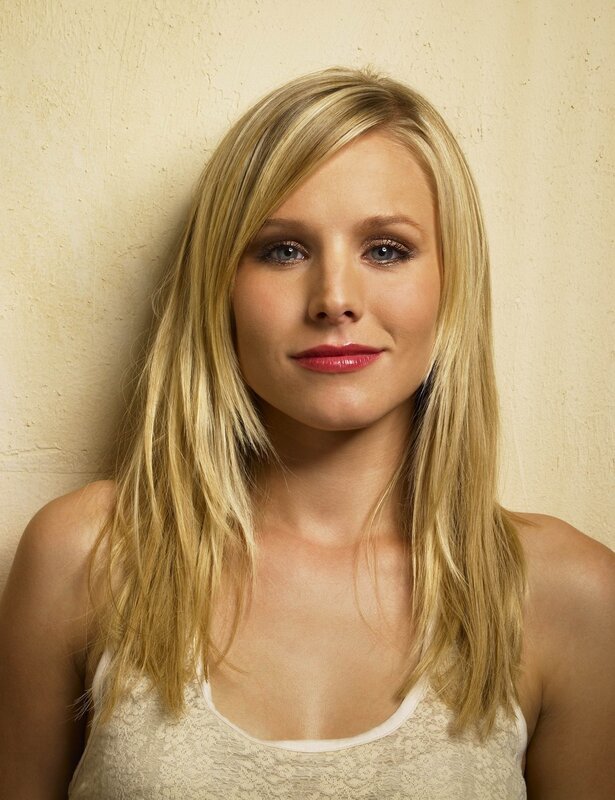 blonde woman in white top