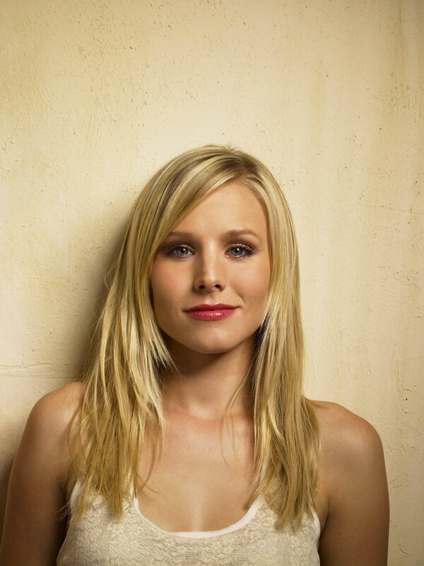 blonde woman in white top