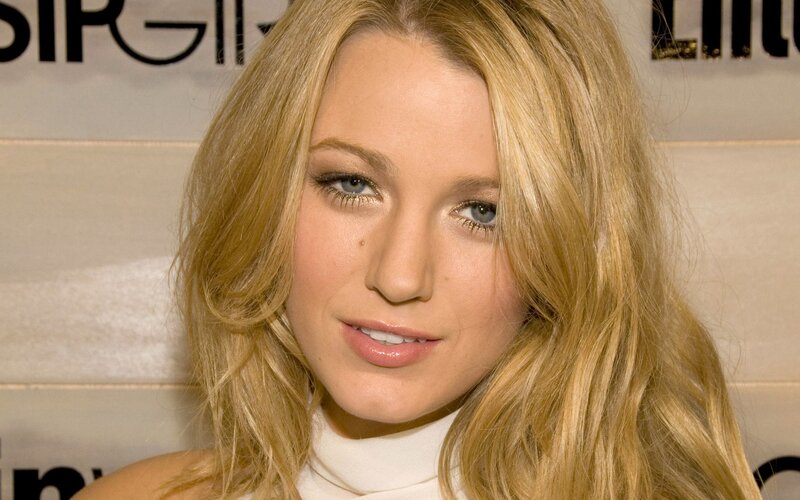 Blonde Woman in White Top — Neutral, Photograph