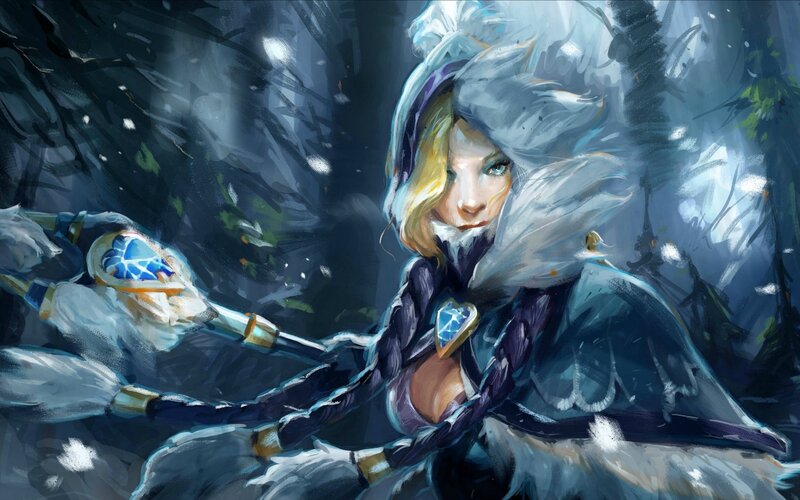 Blonde Woman in Winter Coat