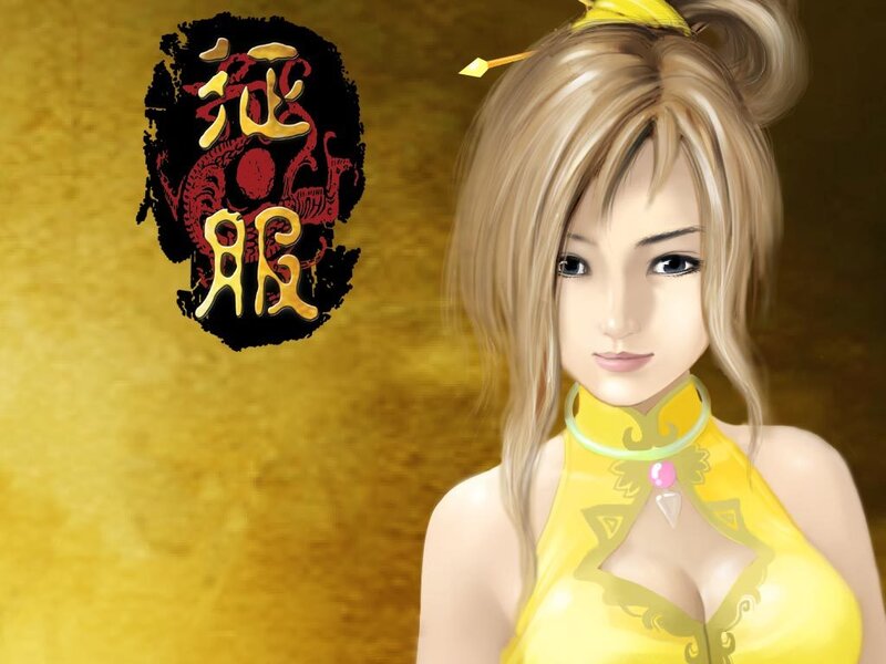 Blonde Woman in Yellow Dress — Dramatic