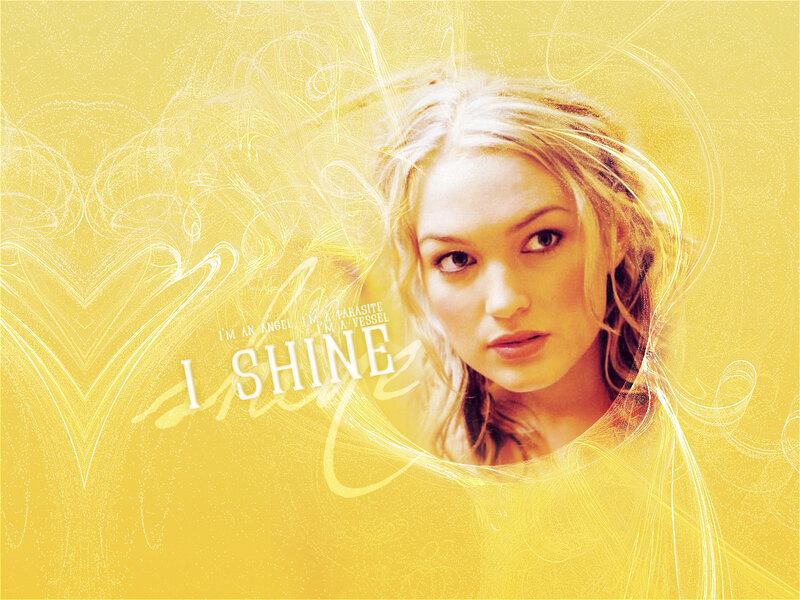 Blonde Woman in Yellow