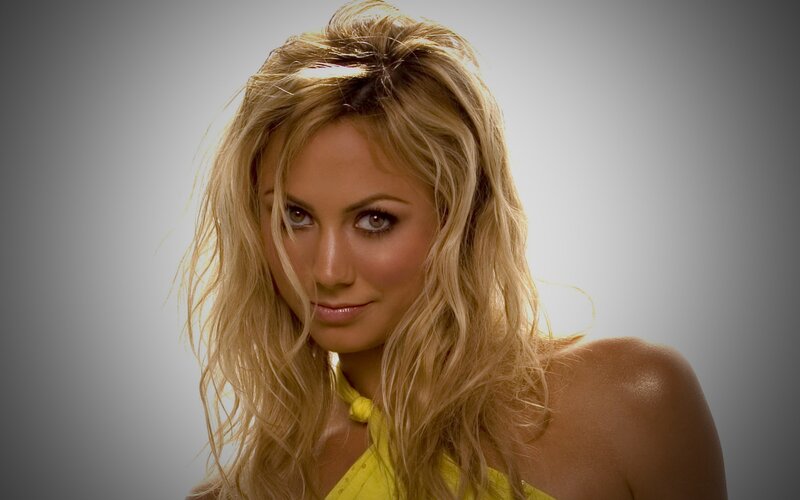 blonde woman in yellow top