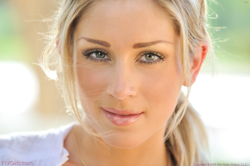 Blonde Woman Looking at Camera — Calm