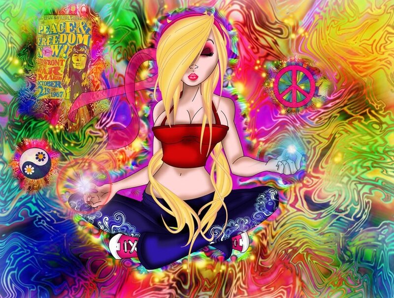 Blonde Woman Meditating