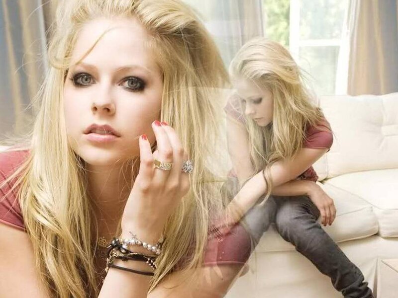 Blonde Woman on Couch — Contemplative