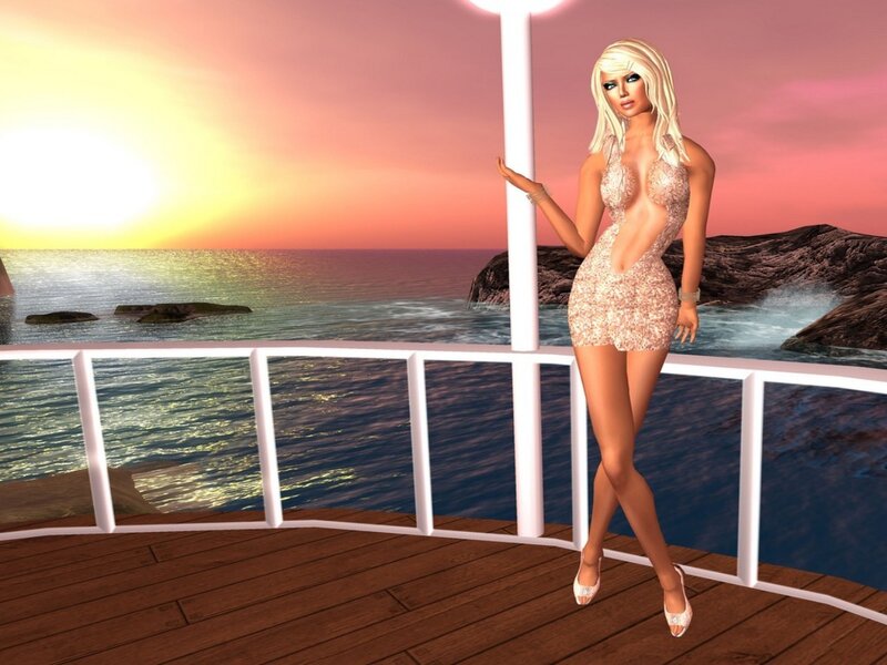 Blonde Woman on Deck