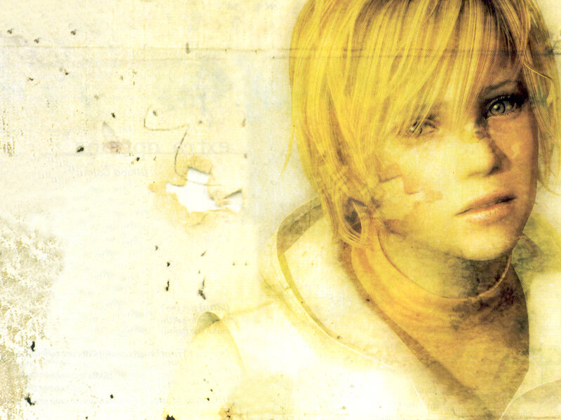 blonde woman on textured background