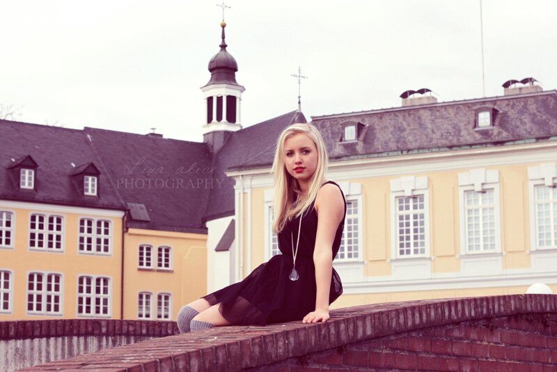 Blonde Woman on Wall