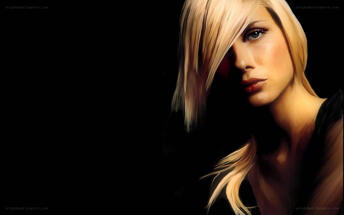 blonde woman portrait