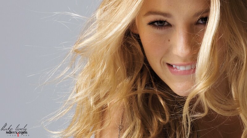 blonde woman smiling