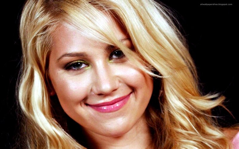 blonde woman smiling