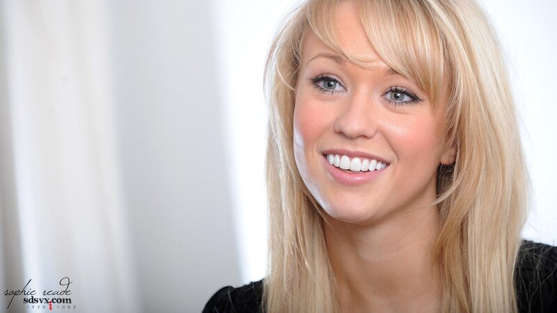 blonde woman smiling