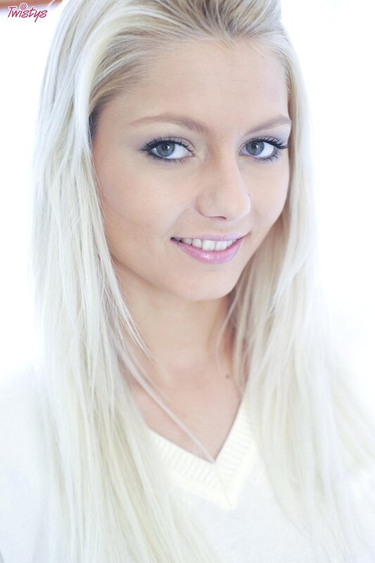 blonde woman smiling